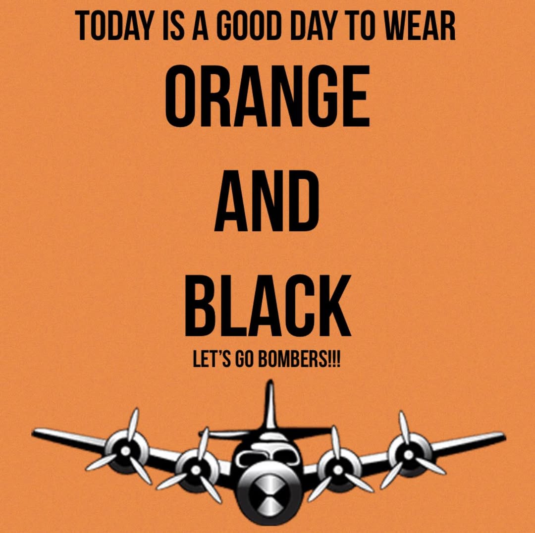 It is always a great day to wear orange and black!🧡🖤🧡