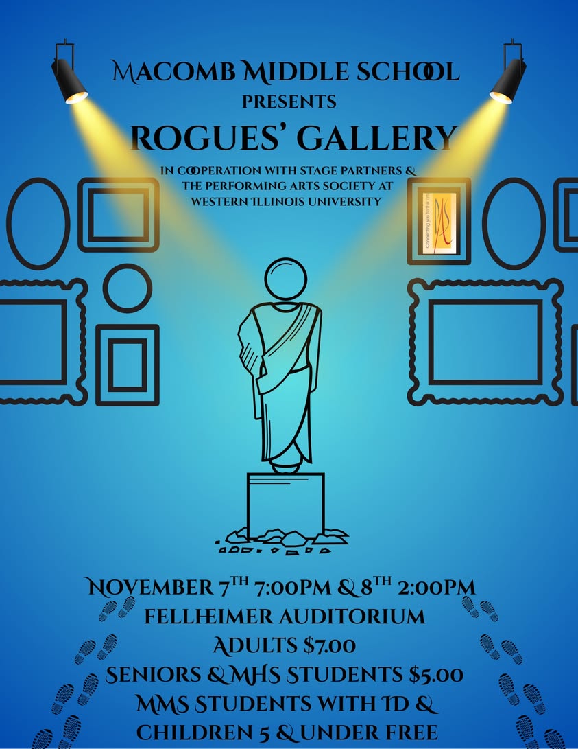 Be our guest and come see the hardworking MMS Thespians as they present Rogues’ Gallery in Fellheimer Auditorium! Showti…
