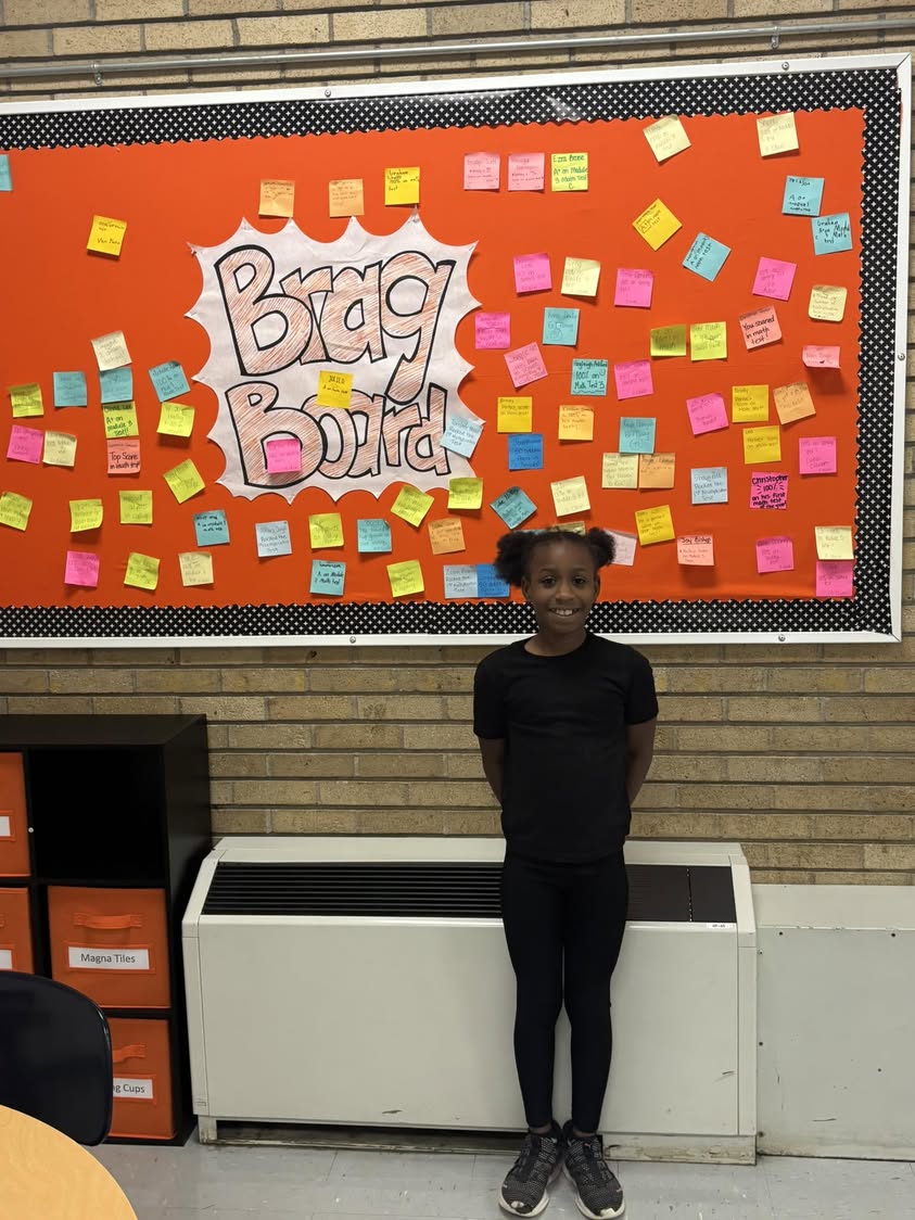 Congrats to Camylah for getting on the brag board for making great growth in reading! #MAC185 #edisonbombers #weareproud…