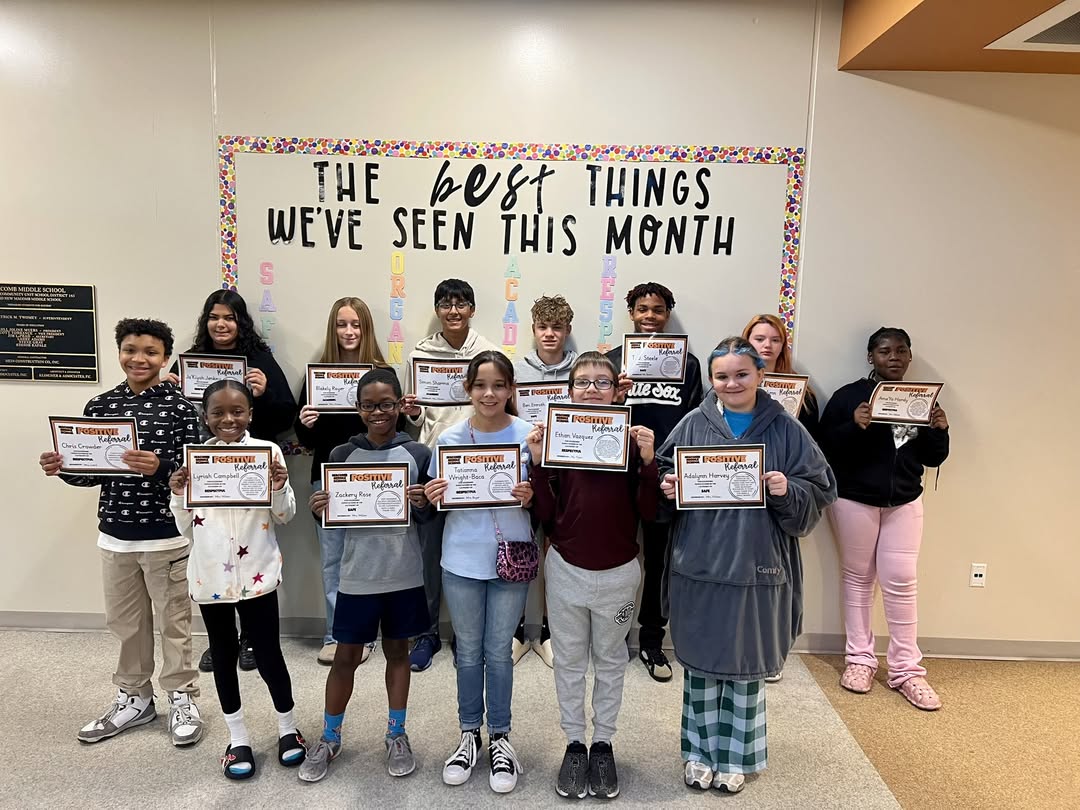 MMS has started a new initiative for staff to recognize students for positive behaviors and being model citizens at MMS….