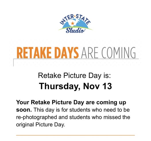 Attention Edison Families!! Picture Retake Info!! #MAC185 #edison