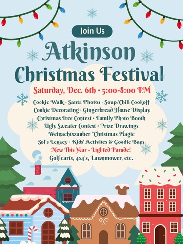 Atkinson Christmas Festival Brings Holiday Cheer with Parade and Festive Activities on December 6, 2025
