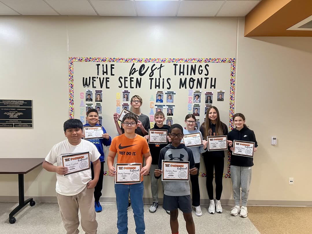 MMS is proud to recognize our group of students with positive referrals for this week! We would also like to congratulat…