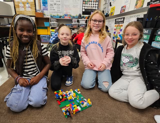 These girls have been building this Lego creation for several days! #3rdgrade #MAC185 #edisonbombers