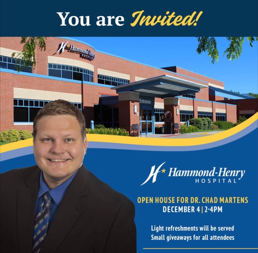 Meet Dr. Chad Martens, as Family Medicine Launches at Geneseo Clinic, on December 4, 2025