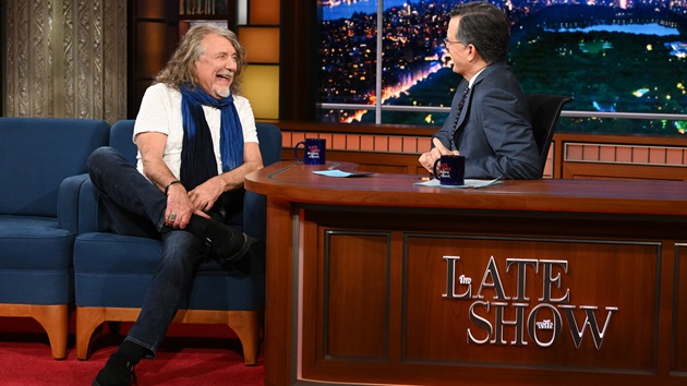 Watch Robert Plant & Stephen Colbert nerd out on ‘Lord of the Rings on ‘The Late Show’