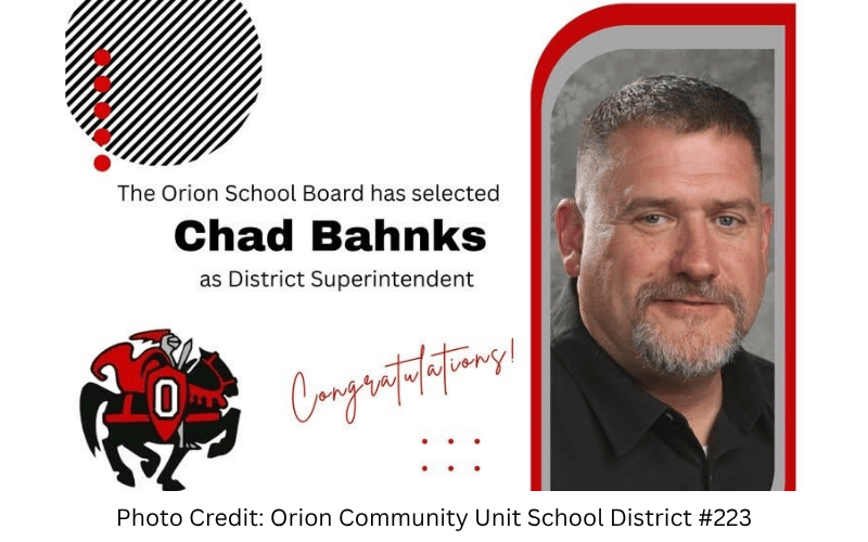 Orion School Board Selects Chad Bahnks as New Superintendent