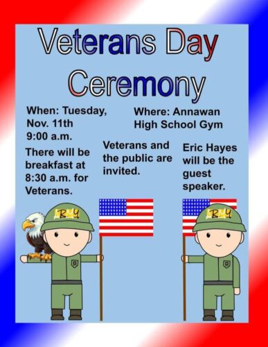 Annawan High School Hosts Veterans Day Ceremony to Honor Local Heroes