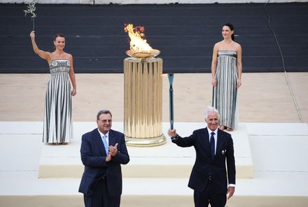 Olympics-Italy receives Olympic flame for Milano Winter Games ahead of relay