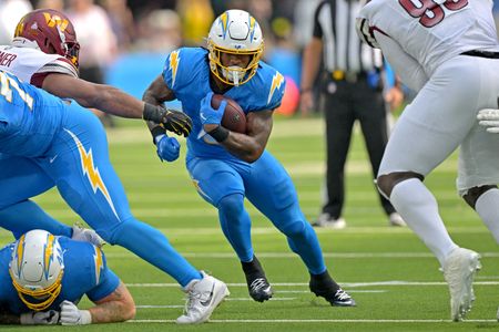 Chargers RB Omarion Hampton (ankle) expected back vs. Eagles