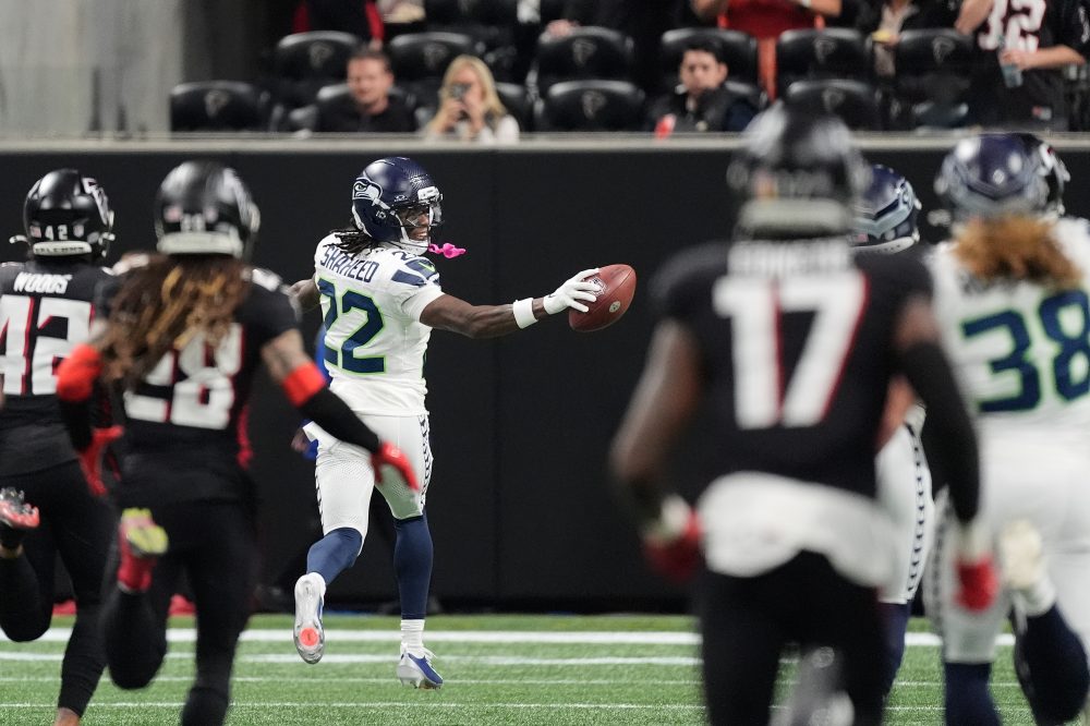 Rashid Shaheed returns kickoff 100 yards for TD and Seahawks blow away hapless Falcons 37-9