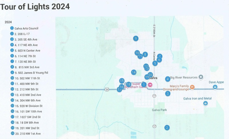 Register for the Galva Tour of Lights and Showcase Your Holiday Spirit by December 3, 2025