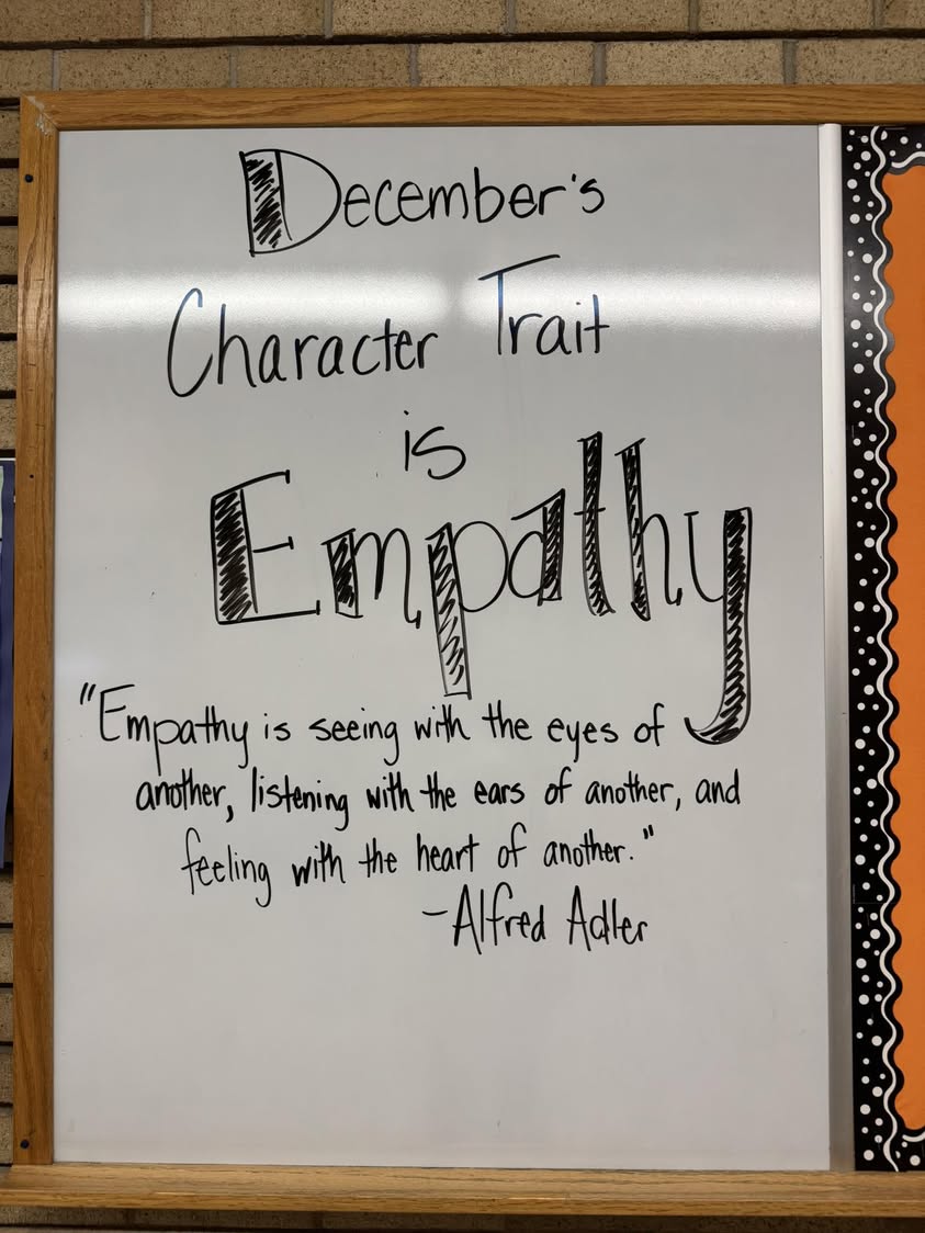 Edison’s December Character trait is…………….Empathy!!!