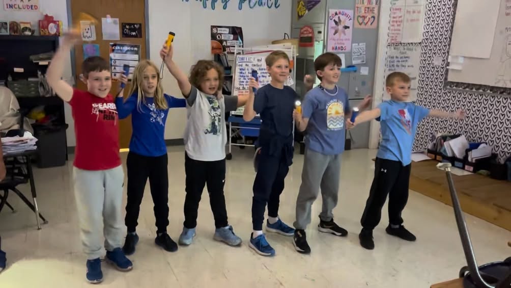 Brain break time in Mrs. Olson’s room today! Time to get some wiggle jiggles out! #MAC185 #edisonbombers #3rdgrade