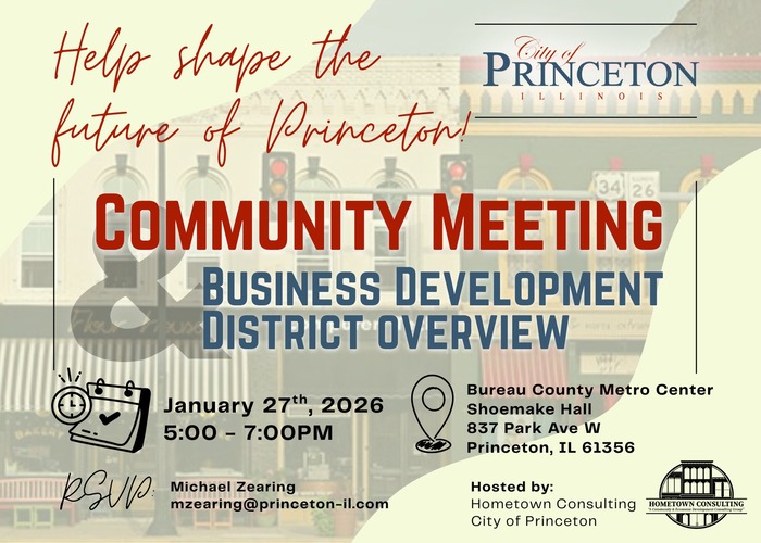 Princeton Hosts Community Meeting to Discuss Business Development District on January 27, 2025