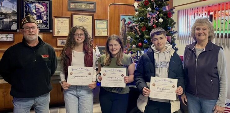 Wethersfield Students Sweep the Kewanee VFW Patriot’s Pen 2025 Essay Contest