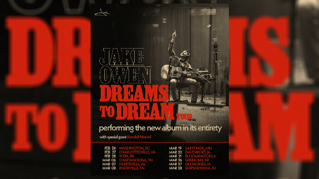 ‘Dreams to Dream’: Jake Owen to showcase album in its entirety on tour