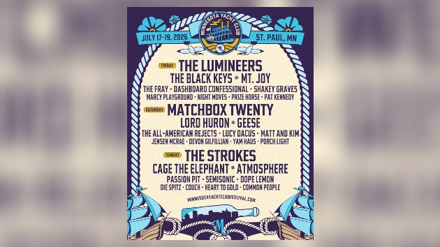 The Strokes, The Lumineers to headline 2026 Minnesota Yacht Club festival
