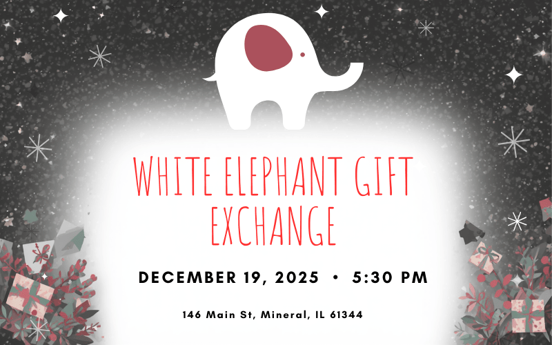 Meet Miss Gold Queens at Mineral Community Holiday Dinner and White Elephant Gift Exchange on December 19, 2025