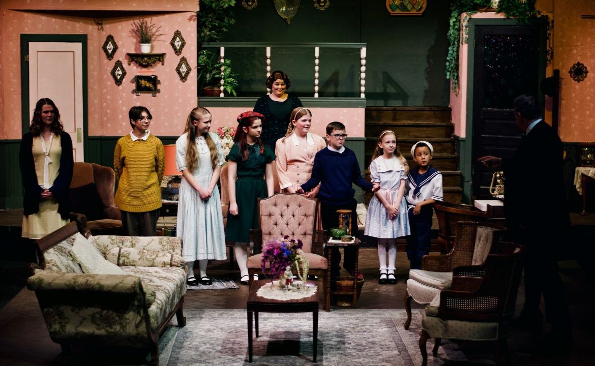 12 Joyful Jurors: “Cheaper by the Dozen,” at the Playcrafters Barn Theatre through December 21
