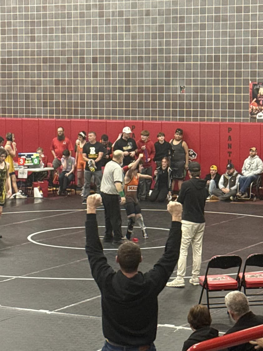 Bomber MS Wrestler Nick Trotter wins the Erie Tournament today! #OnceABomberAlwaysABomber
