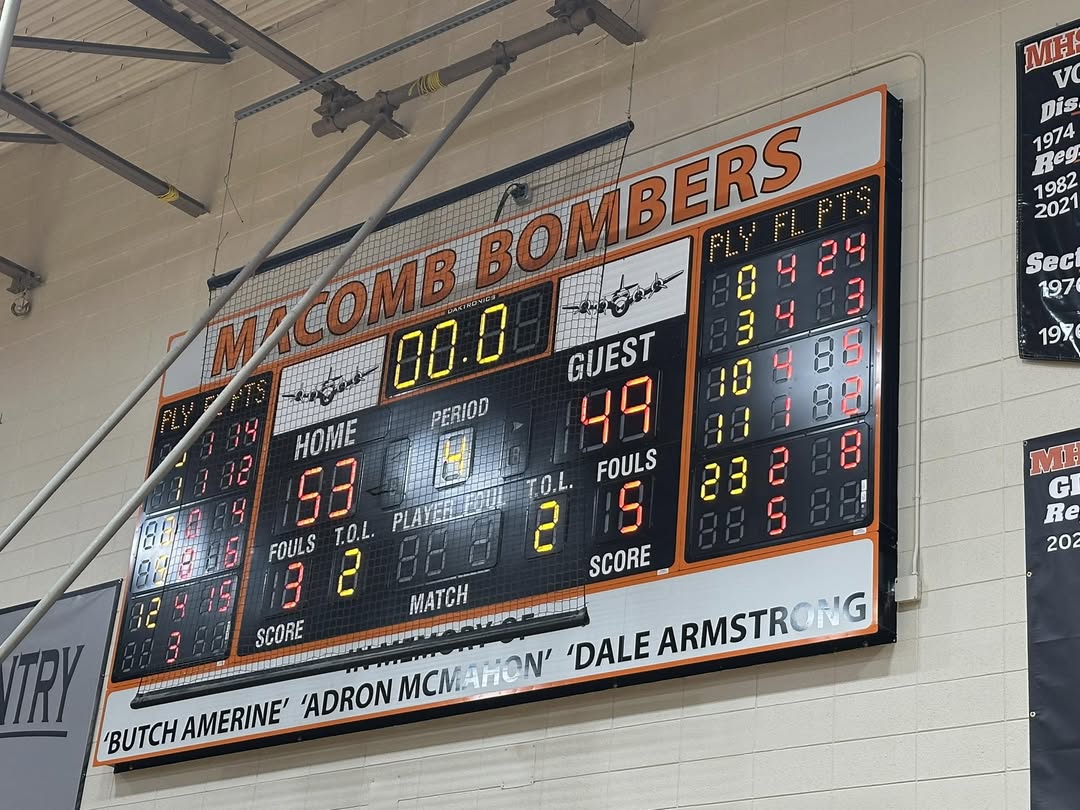 FINAL: Macomb Basketball rallies from a double-digit deficit to knock off Canton 53–49 at The Hangar tonight. Carter Hav…