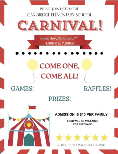 Cambridge Parent Council Hosts Elementary School Community Carnival to Support School Programs on February 7, 2026