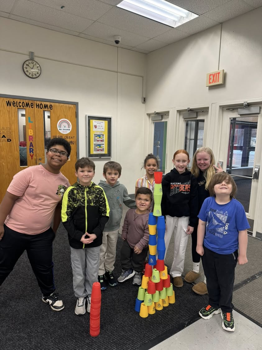 We love seeing our Edison kiddos work together to build something amazing. #edisonbombers #MAC185 #teamwork #recess