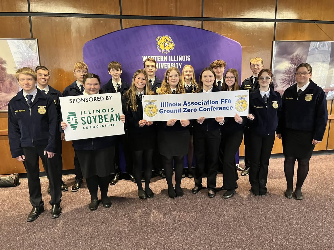 14 students are at WIU today for the Ground Zero Leadership Conference with Illinois FFA!