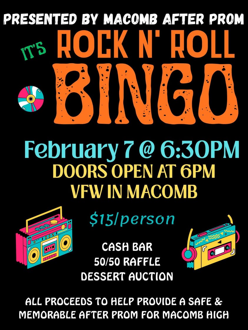 Looking for something fun to do on Friday, February 7th?  BINGO!