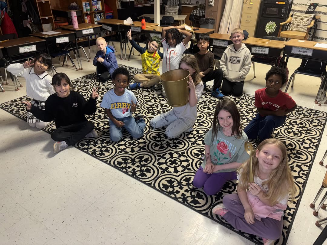 Mrs. Coupland’s class is proud to have earned the golden hallway award for quiet hallway walking, the golden spoon for g…
