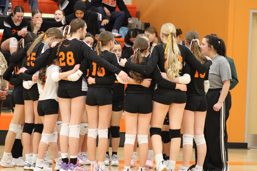 Bomber JH Volleyball sweeps West Prairie on 8th Grade Night, 7th grade 25-16, 25-21 and 8th grade 25-8, 25-23! #OnceABom…