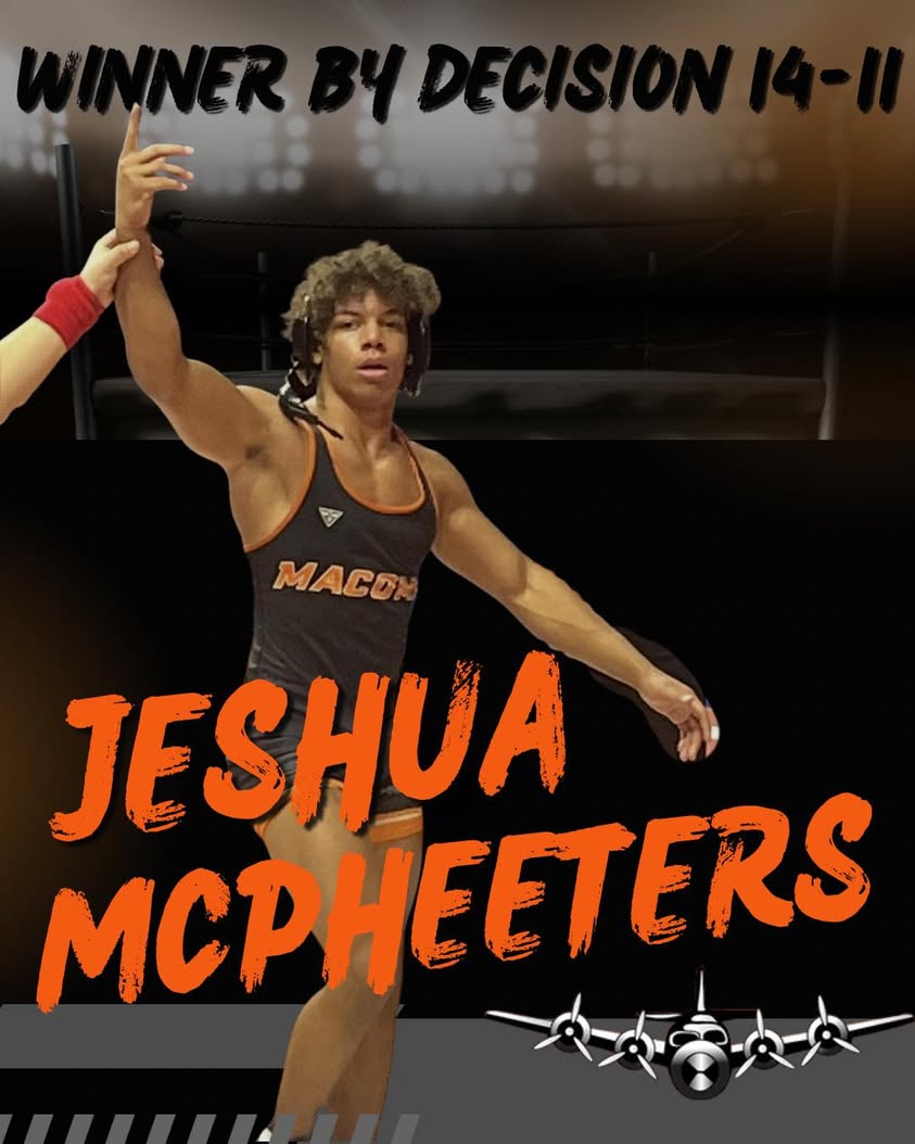 Winner by decision 14-11, Jeshua McPheeters! #OnceABomberAlwaysABomber