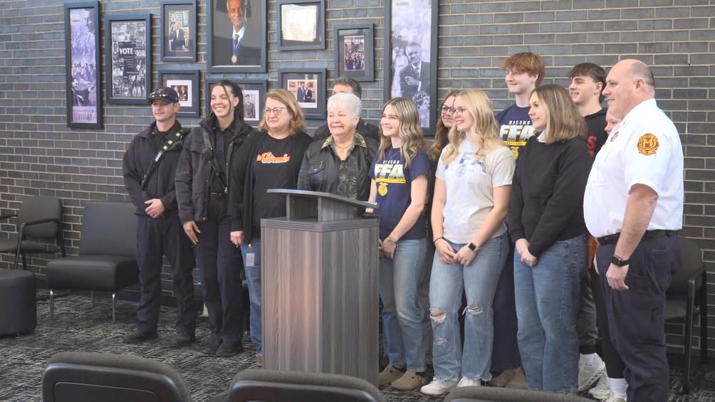 The $7,100 comes from what was raised during the FFA chapter’s inaugural Flowers for Farm Safety program. Starting last…