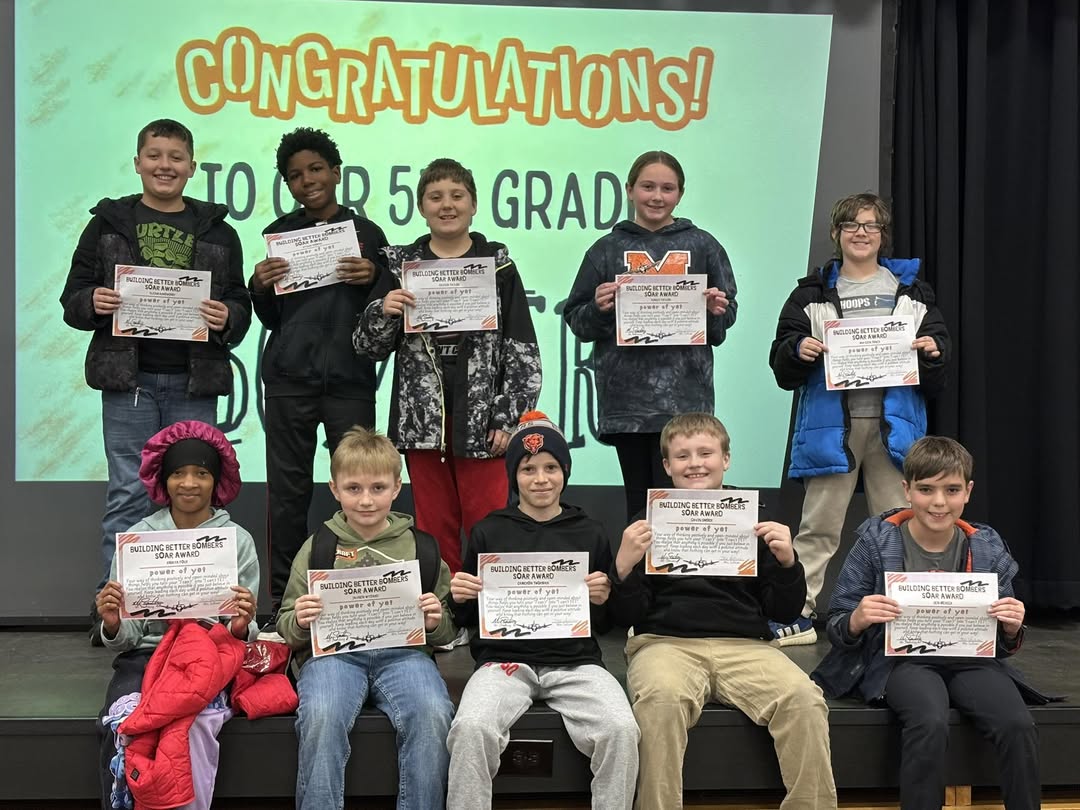 5th grade character award winners for February.  #MAC185 #edisonbombers #5thgrade