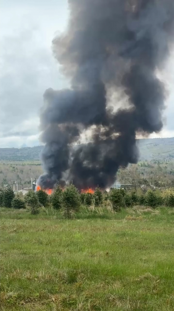 Maine lumber mill explosion injures at least 11 as firefighters respond to roaring blaze