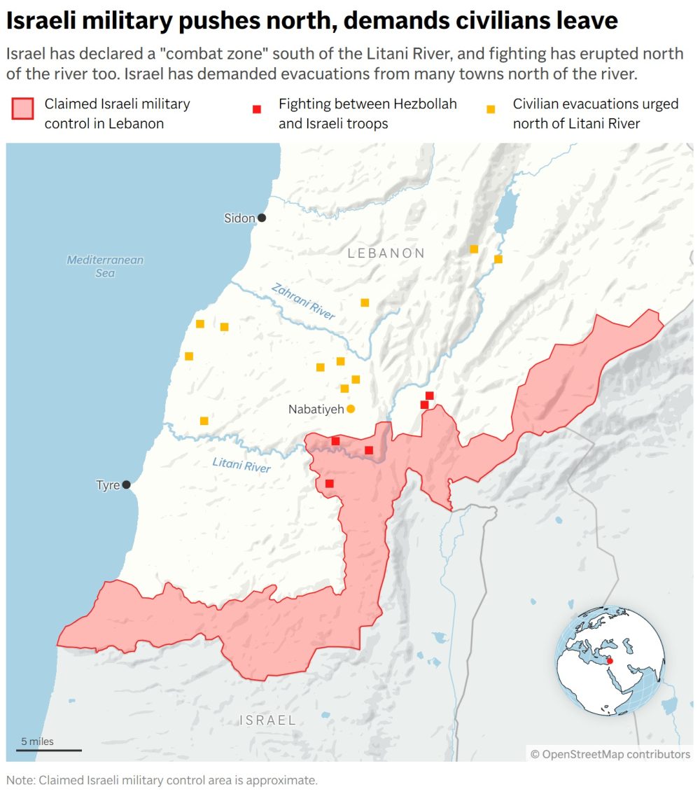 Israeli strikes reportedly pound near Crusader-built castle in Lebanon