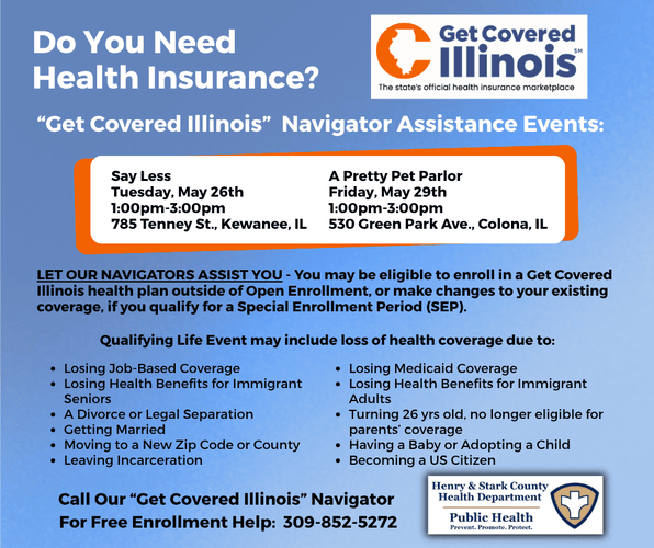 "Get Covered Illinois Health Insurance Navigators At Upcoming Events"