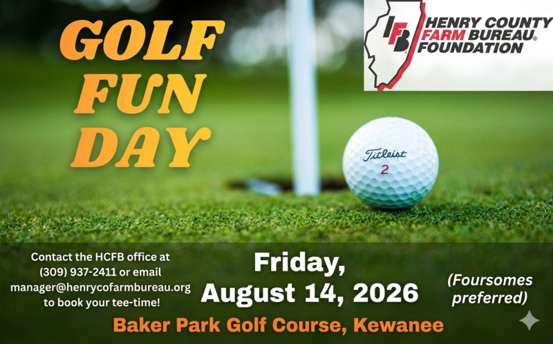 Henry County Farm Bureau Foundation 2026 Golf Play Day on August 14th