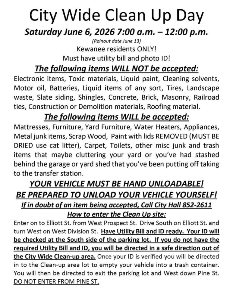 Kewanee City Wide Cleanup
