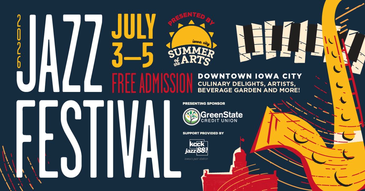 2026 Iowa City Jazz Festival, July 3 through 5