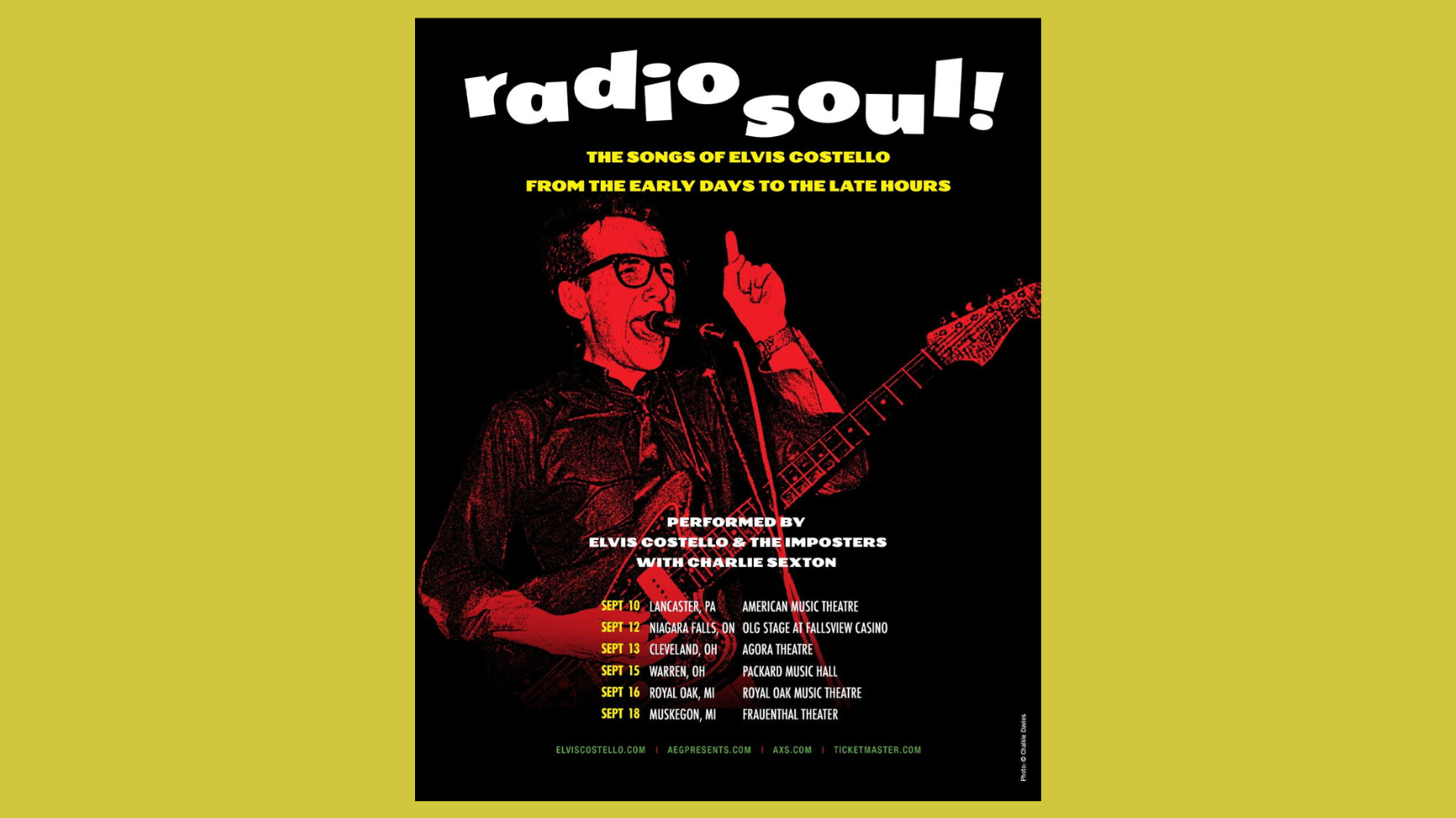 Elvis Costello announces new North American tour dates